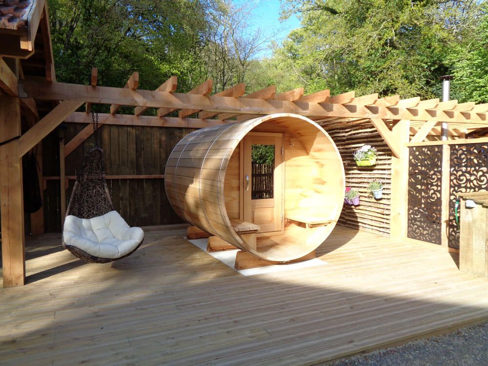 Le sauna de notre espace bien-être en Bretagne