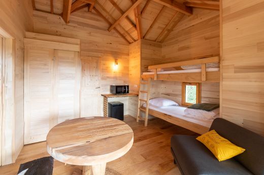 Cabane perchée «Harris» en Bretagne avec spa